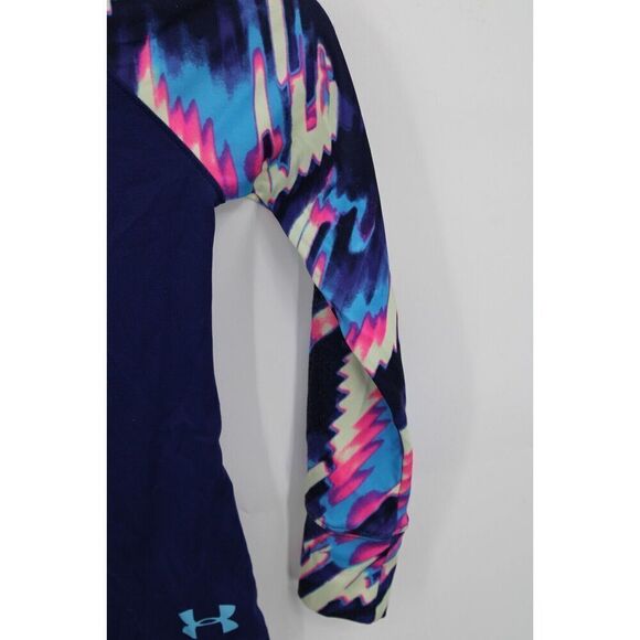 Under Armour 1/4zip Pullover Multi Color Size Yxs Long Sleeve - Picture 4 of 9